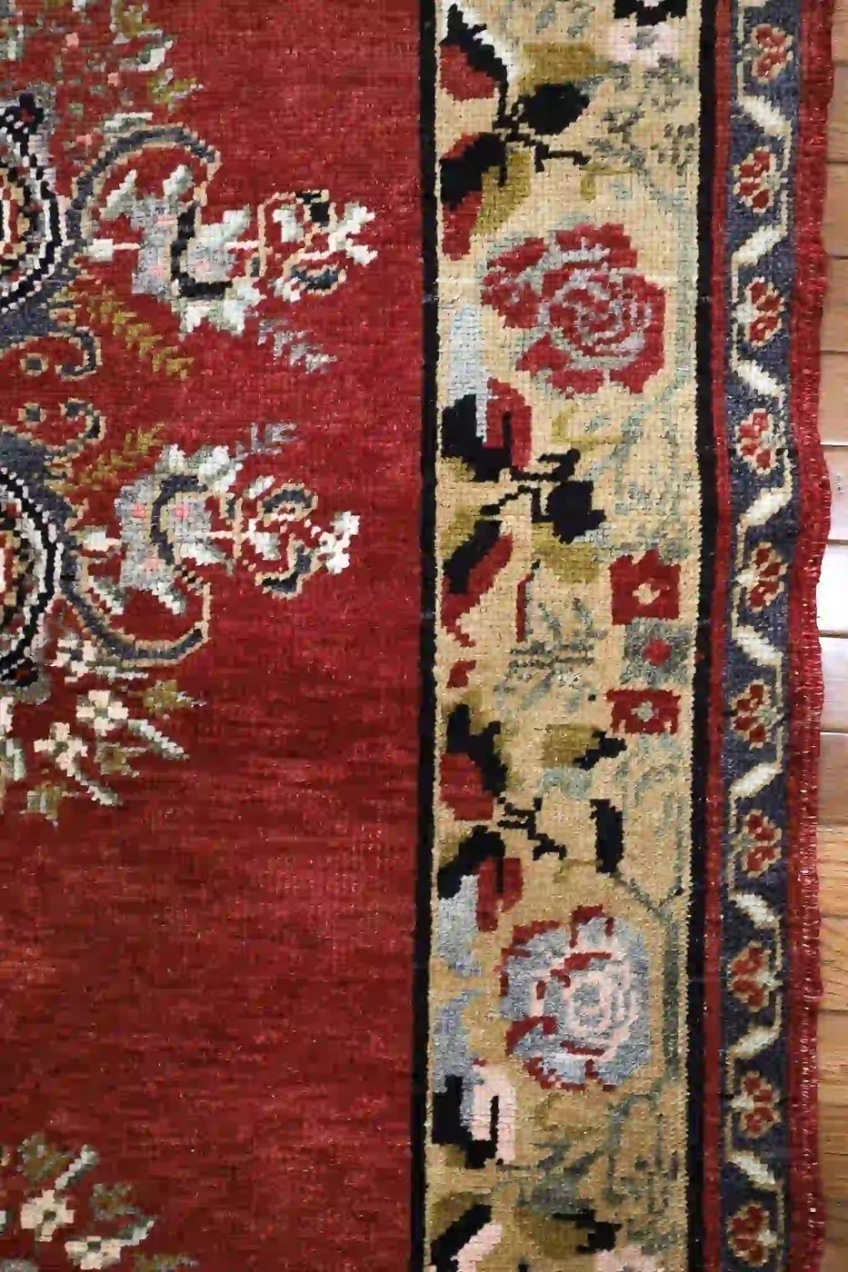 5′ x 11′ Red Fine Hand-Knotted Turkish Oushak Runner – Traditional Wool