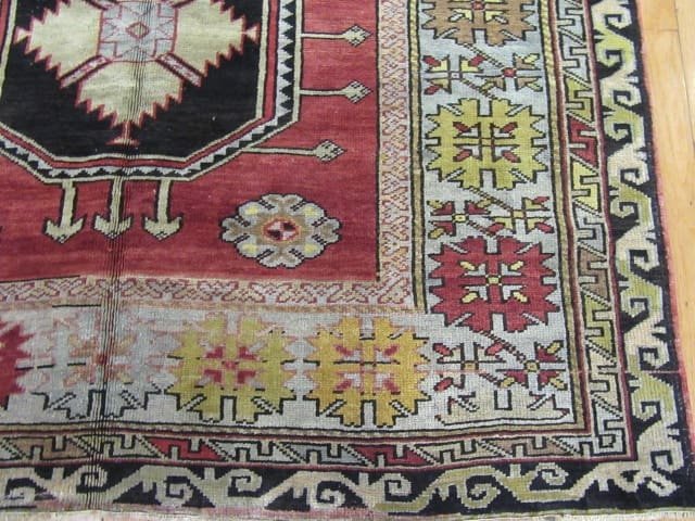 5′ x 13′ Red Triple Medallion Turkish Oushak Runner Rug – Traditional Wool