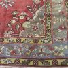 5′ x 12′ Vintage Red Triple Medallion Turkish Oushak Runner Rug – Traditional Wool
