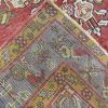 5′ x 12′ Vintage Red Triple Medallion Turkish Oushak Runner Rug – Traditional Wool