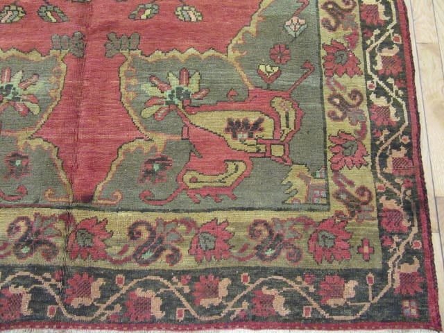 5′ x 12′ Red Anatolian Single Medallion Turkish Runner Rug – Traditional Wool