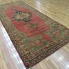 5′ x 12′ Red Anatolian Single Medallion Turkish Runner Rug – Traditional Wool