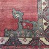 5′ x 12′ Vintage Red Medallion Turkish Oushak Rug – Traditional Wool