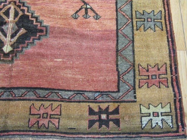 5′ x 13′ Rust Turkish Oushak Tribal Runner Rug – Hand-Knotted Wool