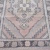 3′ x 10′ Vintage Turkish Oushak Ivory Gray Medallion Runner Rug – Transitional Wool