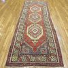 4′ x 10′ Turkish Rust Ivory Medallion Rug – Vintage Hand-Knotted Wool