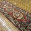 4′ x 10′ Turkish Rust Ivory Medallion Rug – Vintage Hand-Knotted Wool