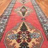 3′ x 11′ Turkish Oushak Rust Ivory Medallion Rug – Vintage Hand-Knotted Wool