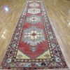 5′ x 18′ Turkish Oushak Rust Ivory Medallion Runner – Vintage Hand-Knotted Wool