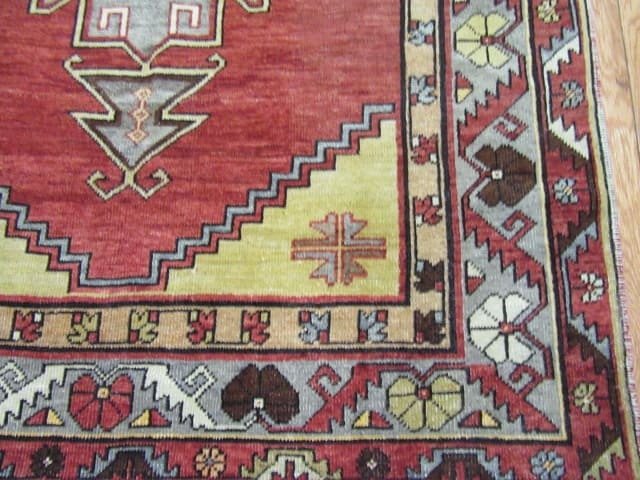 5′ x 18′ Turkish Oushak Rust Ivory Medallion Runner – Vintage Hand-Knotted Wool