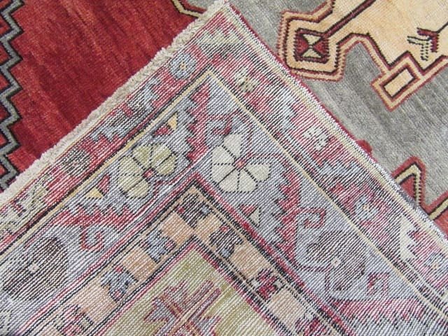 5′ x 18′ Turkish Oushak Rust Ivory Medallion Runner – Vintage Hand-Knotted Wool