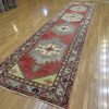 5′ x 18′ Turkish Oushak Rust Ivory Medallion Runner – Vintage Hand-Knotted Wool