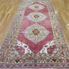 5′ x 11′ Turkish Oushak Rust Blue Triple Medallion Runner – Vintage Hand-Knotted Wool