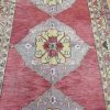 5′ x 11′ Turkish Oushak Rust Blue Triple Medallion Runner – Vintage Hand-Knotted Wool