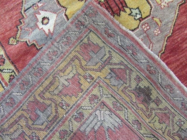 5′ x 11′ Turkish Oushak Rust Blue Triple Medallion Runner – Vintage Hand-Knotted Wool