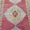 5′ x 11′ Turkish Oushak Rust Blue Triple Medallion Runner – Vintage Hand-Knotted Wool