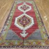 5′ x 12′ Turkish Oushak Rust Charcoal Double Medallion Runner – Vintage Hand-Knotted Wool