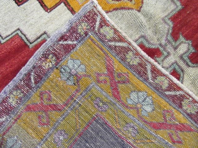 5′ x 12′ Turkish Oushak Rust Charcoal Double Medallion Runner – Vintage Hand-Knotted Wool
