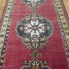 5′ x 12′ Turkish Oushak Rust Charcoal Triple Medallion Runner – Vintage Hand-Knotted Wool