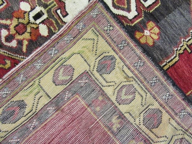 5′ x 12′ Turkish Oushak Rust Charcoal Triple Medallion Runner – Vintage Hand-Knotted Wool