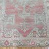 4′ x 7′ Turkish Blush Ivory Oushak Rug – Antique Hand-Knotted Wool