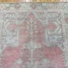 4′ x 7′ Turkish Blush Ivory Oushak Rug – Antique Hand-Knotted Wool