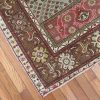 4′ x 6′ Turkish Rust Ivory Medallion Rug – Vintage Hand-Knotted Wool