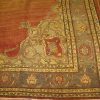7′ x 10′ Turkish Antique-Washed Rust Medallion Rug – Semi-Antique Hand-Knotted Wool