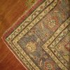 7′ x 10′ Turkish Antique-Washed Rust Medallion Rug – Semi-Antique Hand-Knotted Wool