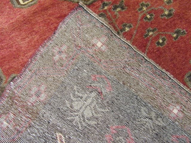 5′ x 13′ Turkish Rust Charcoal Medallion Runner – Vintage Hand-Knotted Wool