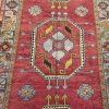 5′ x 12′ Turkish Oushak Rust Ivory Black Medallion Runner – Vintage Hand-Knotted Wool
