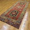 5′ x 12′ Turkish Oushak Rust Ivory Black Medallion Runner – Vintage Hand-Knotted Wool