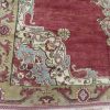 5′ x 15′ Turkish Oushak Rust Blue Ivory Medallion Runner – Vintage Hand-Knotted Wool