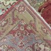 5′ x 15′ Turkish Oushak Rust Blue Ivory Medallion Runner – Vintage Hand-Knotted Wool