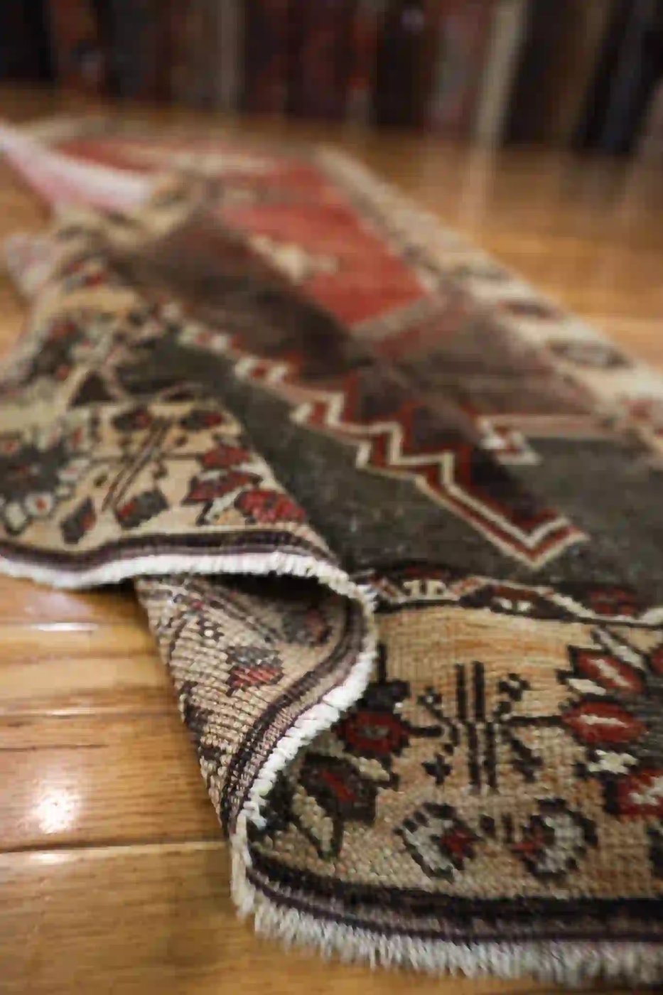 4′ x 11′ Beige Fine Hand-Knotted Turkish Oushak Runner – Traditional Wool - 2 4′ x 11′ Beige Fine Hand-Knotted Turkish Oushak Runner – Traditional Wool