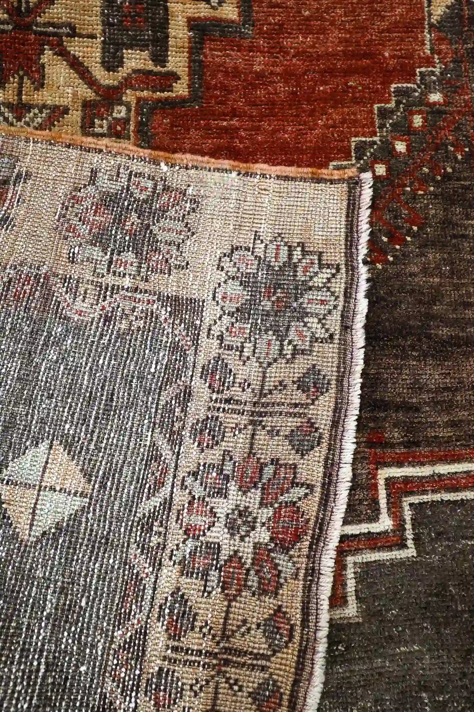 4′ x 11′ Beige Fine Hand-Knotted Turkish Oushak Runner – Traditional Wool - 7 4′ x 11′ Beige Fine Hand-Knotted Turkish Oushak Runner – Traditional Wool