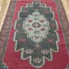 5′ x 12′ Turkish Charcoal Rust Medallion Runner – Vintage Hand-Knotted Wool