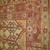 6′ x 13′ Turkish Rust Ivory Panel Runner – Semi-Antique Hand-Knotted Wool