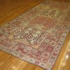 6′ x 13′ Turkish Rust Ivory Panel Runner – Semi-Antique Hand-Knotted Wool