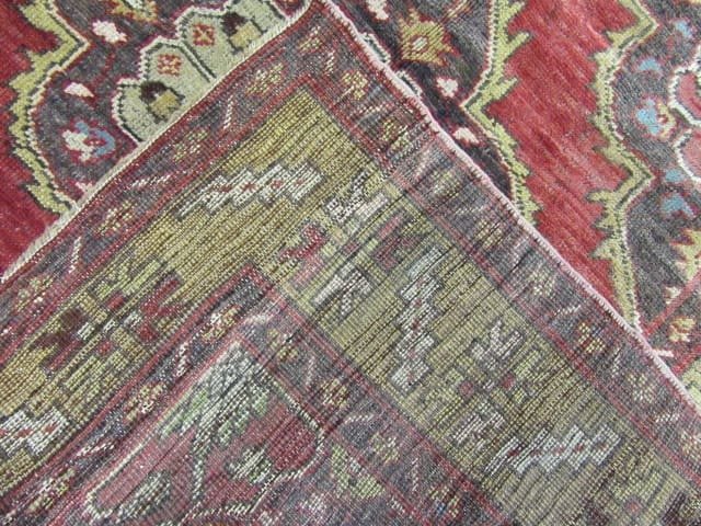 5′ x 11′ Turkish Oushak Rust Sage Triple Medallion Runner – Vintage Hand-Knotted Wool