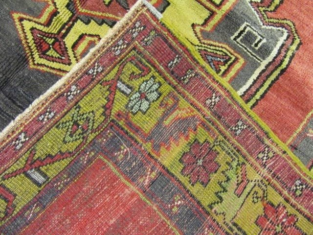 6′ x 11′ Turkish Oushak Rust Ivory Medallion Runner – Vintage Hand-Knotted Wool