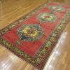 6′ x 11′ Turkish Oushak Rust Ivory Medallion Runner – Vintage Hand-Knotted Wool