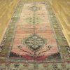 5′ x 12′ Turkish Rust Gold Medallion Runner – Vintage Hand-Knotted Wool
