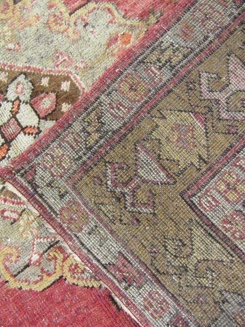 5′ x 11′ Turkish Oushak Rust Sage Triple Medallion Runner – Vintage Hand-Knotted Wool
