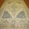 7′ x 12′ Ivory Fine Hahd-Knotted Turkish Oushak Rug – Traditiona Wool