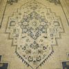 7′ x 12′ Ivory Fine Hahd-Knotted Turkish Oushak Rug – Traditiona Wool