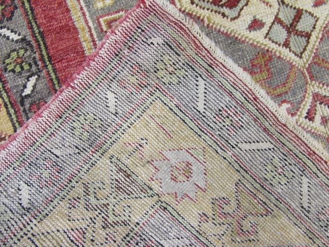 5′ x 12′ Turkish Oushak Rust Olive Tribal Runner – Vintage Hand-Knotted Wool