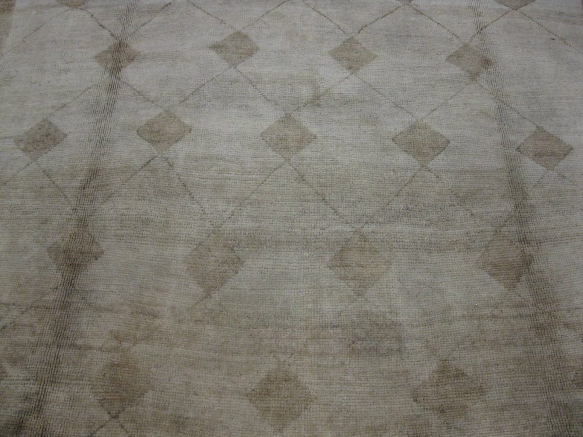 10′ x 14′ Turkish Neutral Oushak Rug – Vintage Hand-Knotted Wool