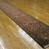 3′ x 16′ India Tabriz Design Red Floral Runner – Hand-Knotted Wool