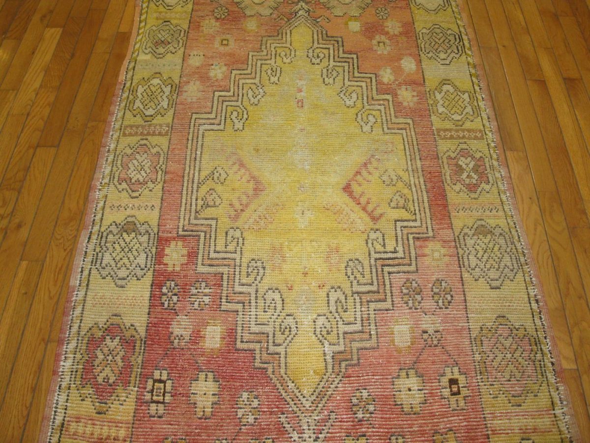 3′ x 11′ Turkish Anatolian Oushak Runner – Vintage Hand-Knotted Wool